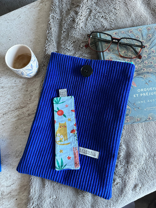 📘 Pochette à Livre - Bleu Électrique⚡