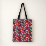 Tote bag en velours côtelé fuchsia – Doublure fraises - Vignette | SeaSwell - Les Sables d'Olonne